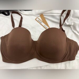 SKIMS Chocolate Brown Bra